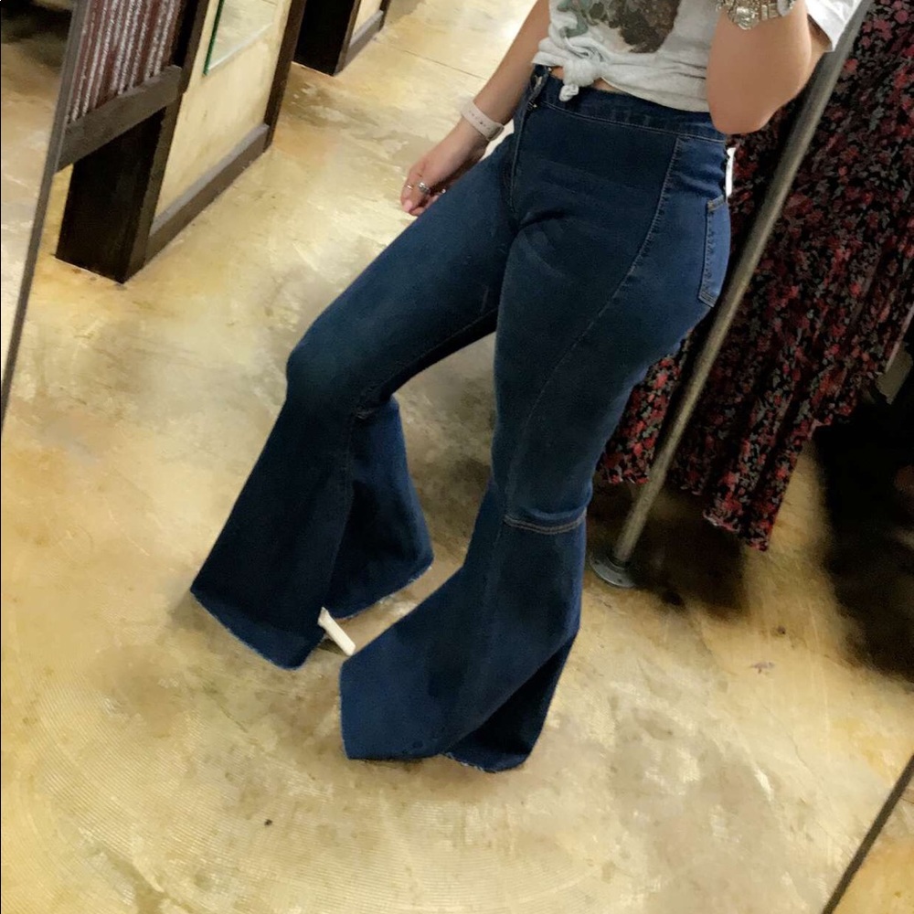 Denim bell bottoms